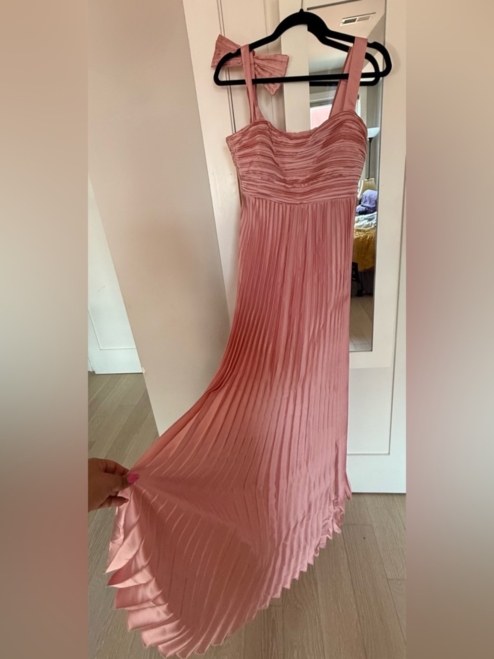 Full length spaghetti strap flowy gown - new with tags